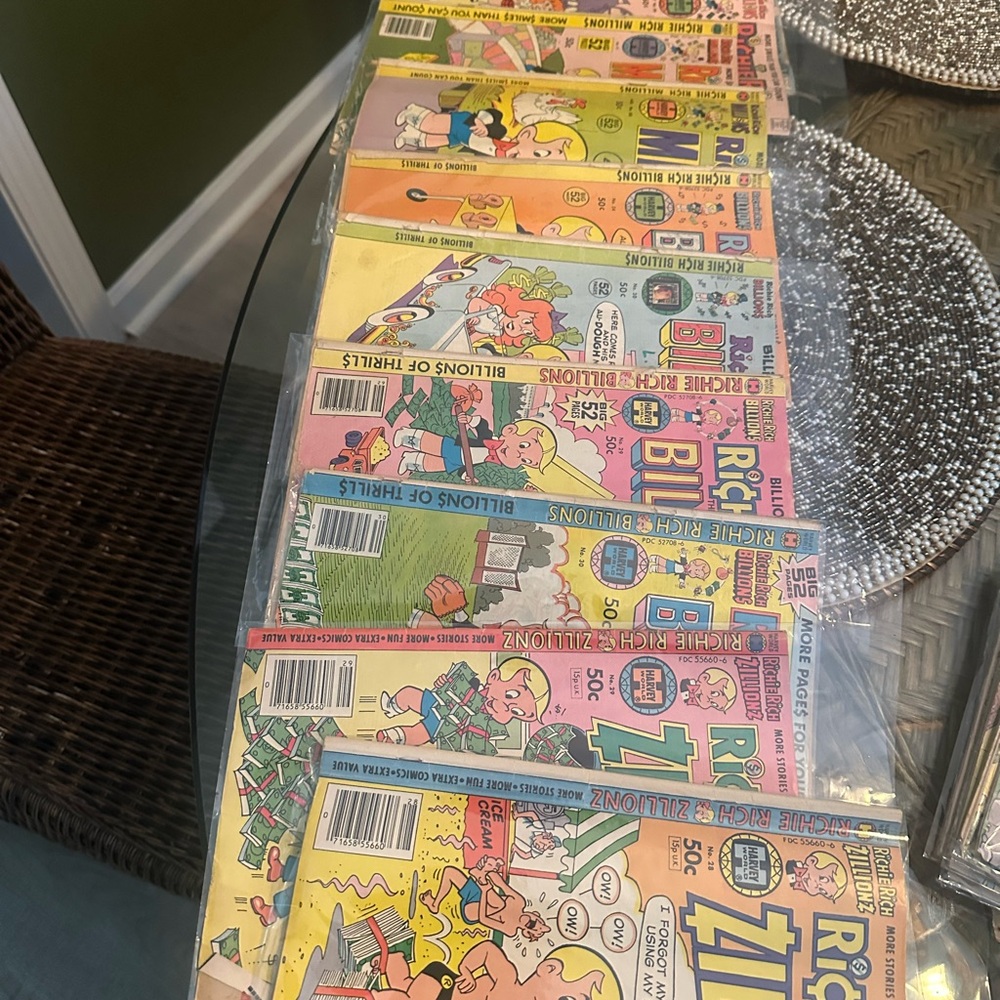 Richie Rich Comic Book Collection Zillions Billions and Millions set is 10